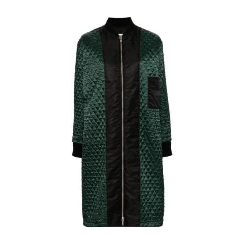 MM6 Maison Margiela Stiliga Kappor Kollektion Green, Dam