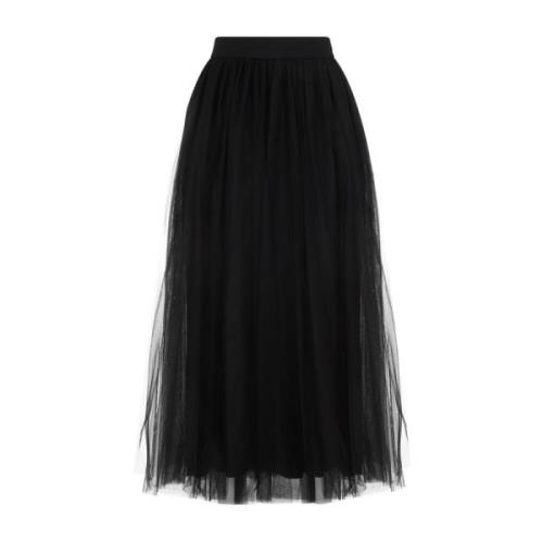 Fabiana Filippi Midi Skirts Black, Dam