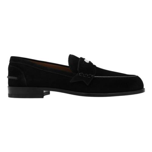 Christian Louboutin Penny Loafer Skor Black, Herr