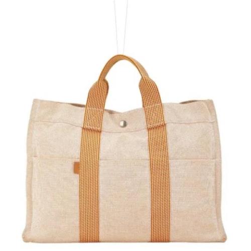 Hermès Vintage Pre-owned Canvas totevskor Beige, Dam