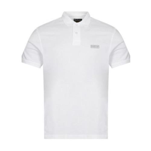 Barbour Herr Polo med Front Print Logo White, Herr