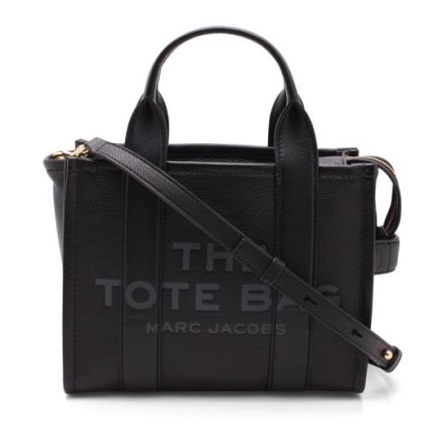 Marc Jacobs Läder Toteväska med Logotyp Black, Dam