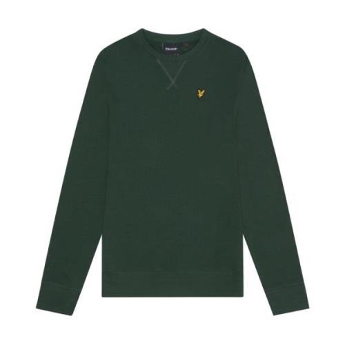 Lyle & Scott Crew Neck Sweatshirt Mid Layers Green, Herr