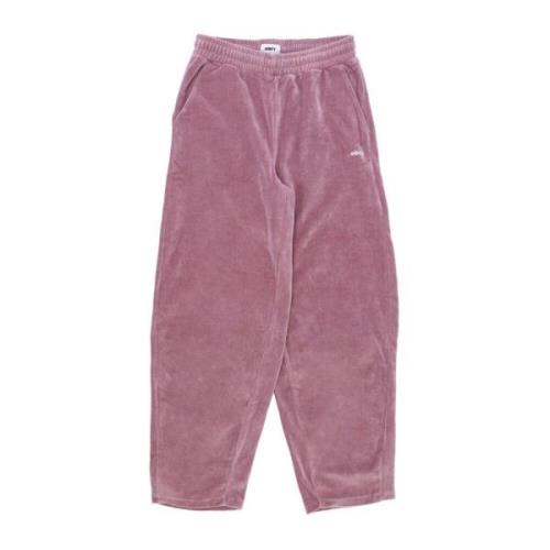 Obey Chenille Tracksuit Byxor Lila Pink, Dam