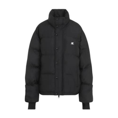 Courrèges Svart jacka för kvinnor Aw24 Black, Dam