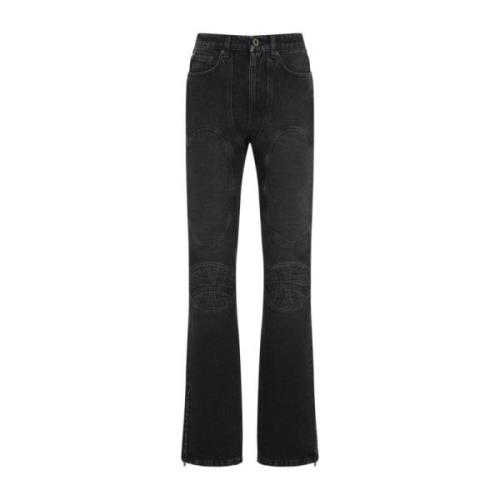 Jean Paul Gaultier Svarta Jeans för Kvinnor Aw24 Black, Dam