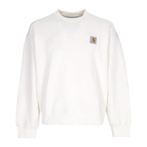 Carhartt Wip Lätt Crewneck Sweatshirt Nelson Sweat Wax White, Herr