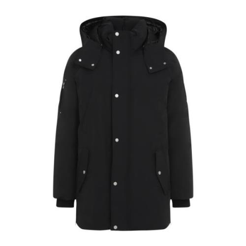 Moose Knuckles Svart jacka för män Aw24 Black, Herr