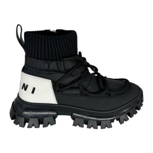 Marni Vadderad Vintersneaker Black, Dam