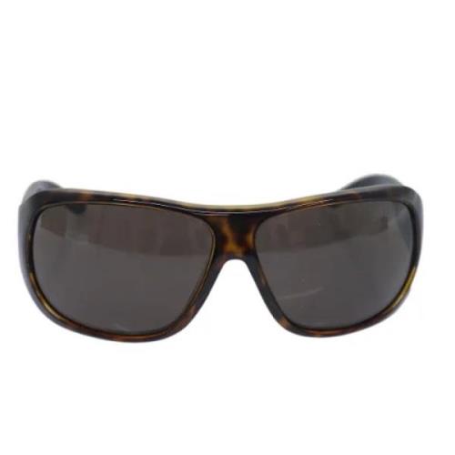 Gucci Vintage Pre-owned Plast solglasgon Brown, Dam