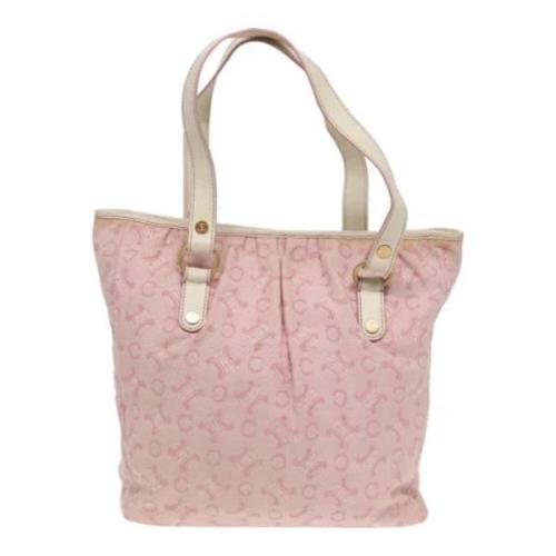 Celine Vintage Pre-owned Canvas totevskor Pink, Dam