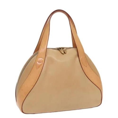 Louis Vuitton Vintage Pre-owned Laeder handvskor Beige, Dam