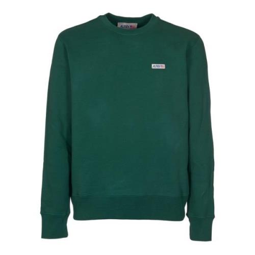 Autry Grön Crew Neck Sweatshirt Green, Herr