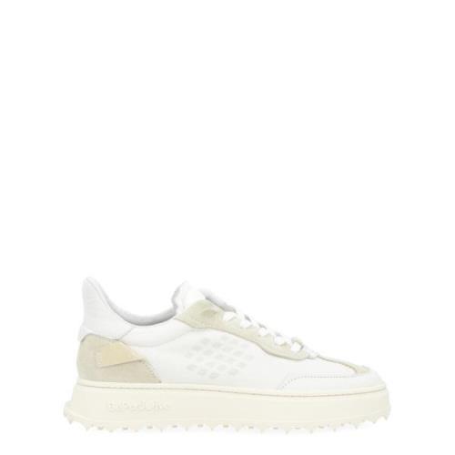 Be Positive Vit Läder Sneaker för Kvinnor White, Dam