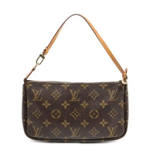 Louis Vuitton Vintage Pre-owned Canvas handvskor Brown, Dam