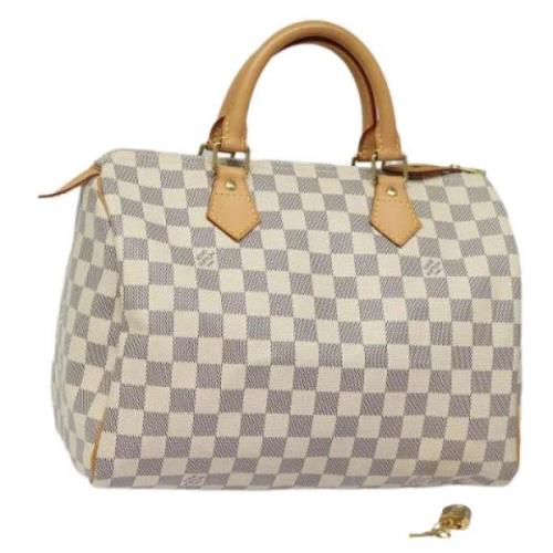 Louis Vuitton Vintage Pre-owned Canvas handvskor White, Dam