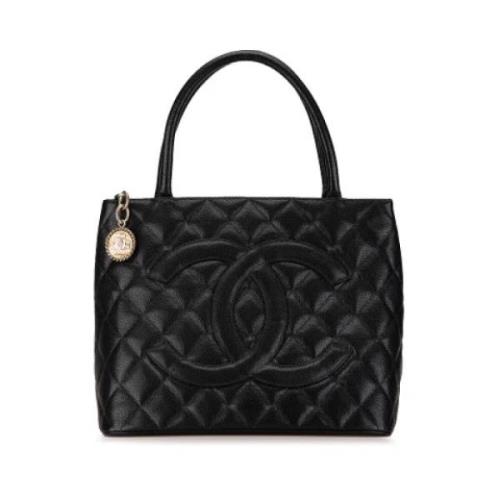 Chanel Vintage Pre-owned Laeder totevskor Black, Dam