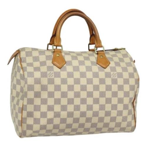 Louis Vuitton Vintage Pre-owned Canvas handvskor White, Dam