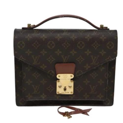 Louis Vuitton Vintage Pre-owned Canvas handvskor Brown, Dam