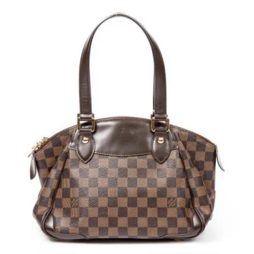 Louis Vuitton Vintage Pre-owned Canvas handvskor Brown, Dam