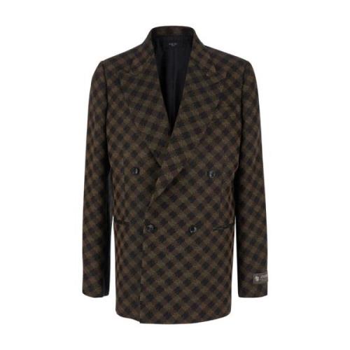 Amiri Brun Quad Blazer Jacka Brown, Herr