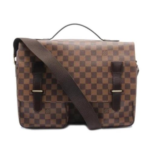 Louis Vuitton Vintage Pre-owned Canvas axelremsvskor Brown, Dam