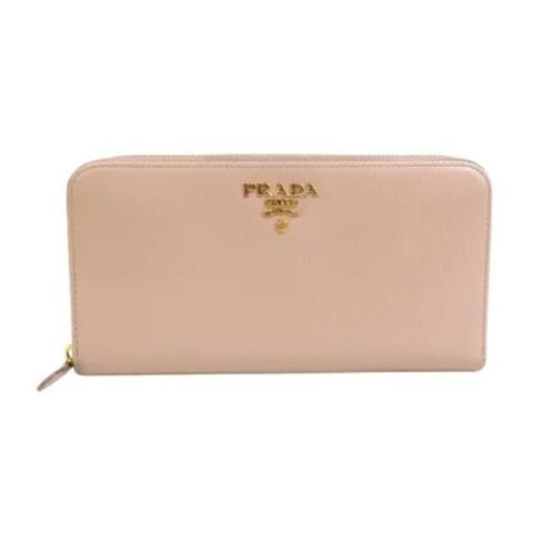 Prada Vintage Pre-owned Laeder plnbcker Beige, Dam