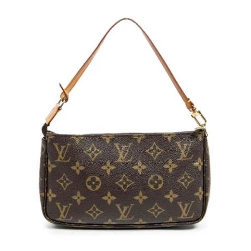 Louis Vuitton Vintage Pre-owned Canvas handvskor Brown, Dam