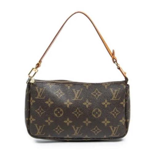 Louis Vuitton Vintage Pre-owned Canvas handvskor Brown, Dam