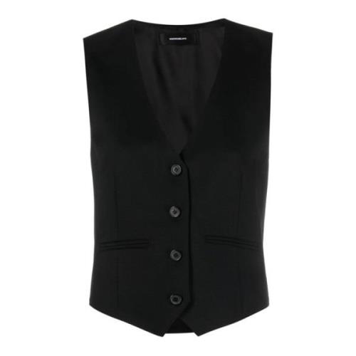 Wardrobe.nyc Suit Vests Black, Dam