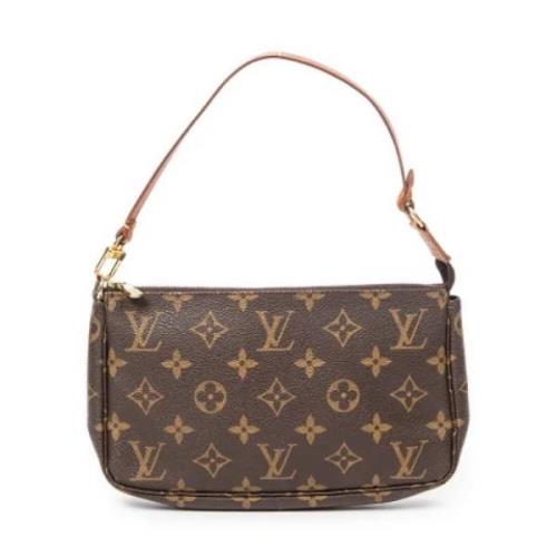 Louis Vuitton Vintage Pre-owned Canvas handvskor Brown, Dam