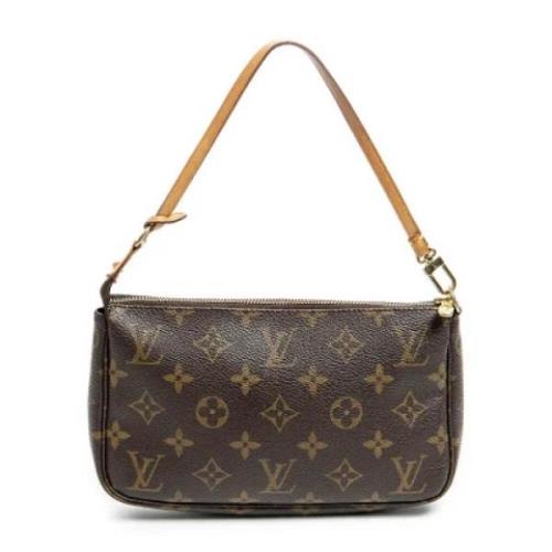 Louis Vuitton Vintage Pre-owned Canvas handvskor Brown, Dam