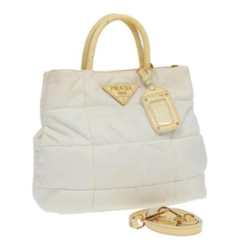 Prada Vintage Pre-owned Nylon prada-vskor White, Dam