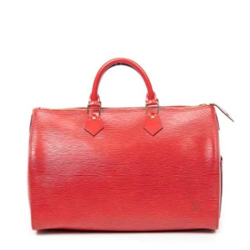 Louis Vuitton Vintage Pre-owned Laeder handvskor Red, Dam