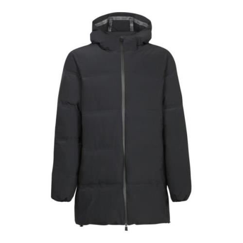 Herno Svart Trekvartsrock Urban Vinter Black, Herr