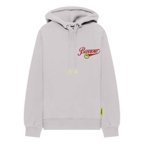 Barrow hoodie med tvättat tryck White, Unisex