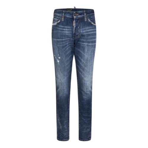 Dsquared2 Blå Slim Fit Jeans Aw24 Blue, Herr