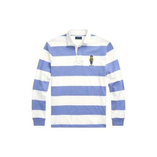 Polo Ralph Lauren Rugby Polo Bear Långärmad Skjorta Blue, Herr