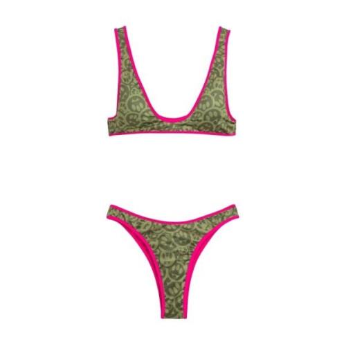 Barrow Bikini med Smile Print och Kontrastinredning Multicolor, Dam