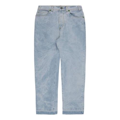 Barrow Denimbyxor tie dye och anpassad kant Blue, Herr