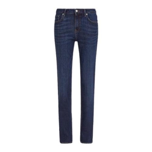 Tommy Hilfiger Klassiska Straight Mörkblå Jeans Blue, Dam