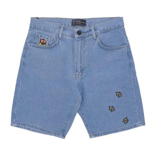 Propaganda Baseball Denim Shorts Blå Blue, Herr