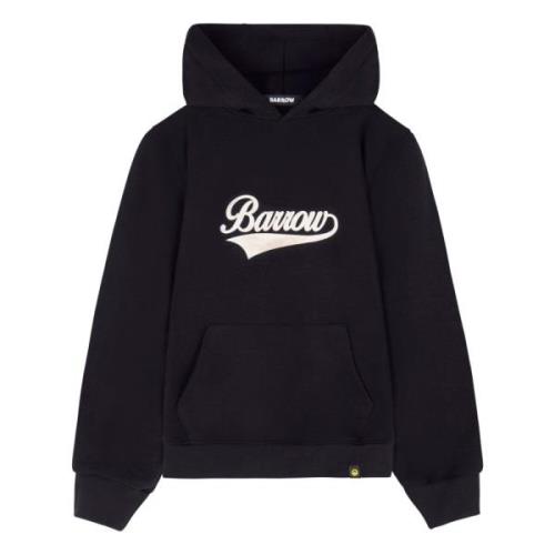 Barrow Hoodie med tvättat tryck Black, Unisex