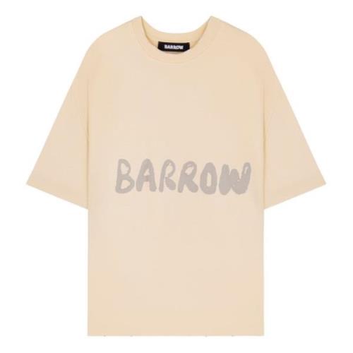 Barrow T-shirt med tryck Beige, Unisex