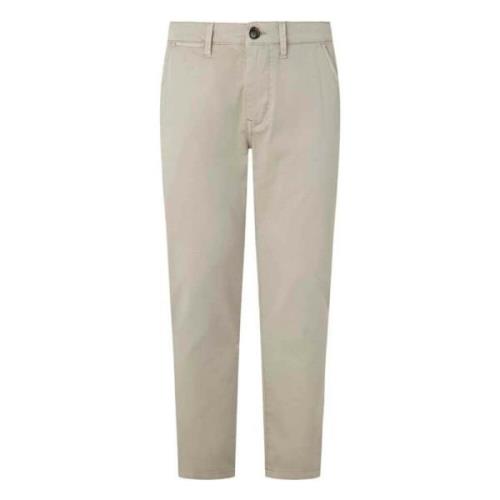 Pepe Jeans Vanliga Chino Byxor Långa byxor Beige, Herr