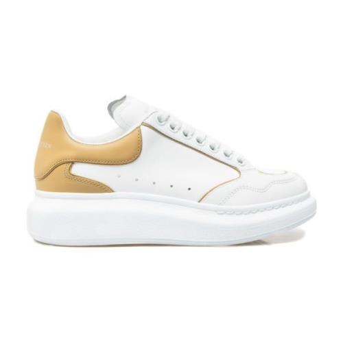 Alexander McQueen Vit/Kamel Oversized Sneakers Logo Gummisula White, D...