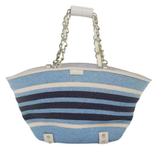 Burberry Vintage Pre-owned Canvas totevskor Blue, Dam