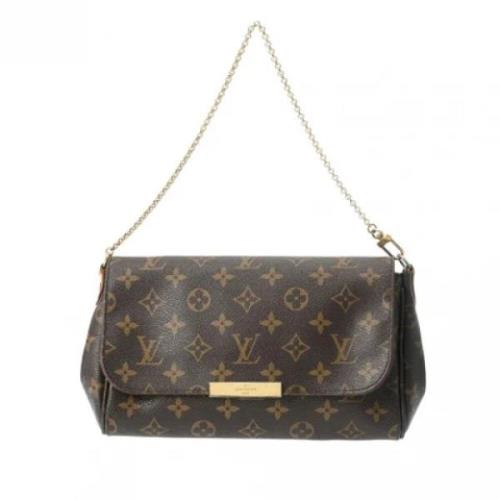 Louis Vuitton Vintage Pre-owned Tyg louis-vuitton-vskor Brown, Dam