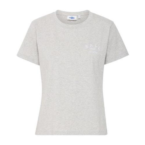 Ball Grå Melange T-shirt Topp Gray, Dam