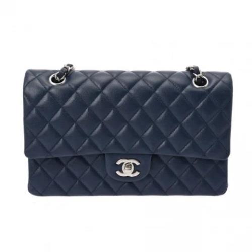 Chanel Vintage Pre-owned Laeder chanel-vskor Blue, Dam